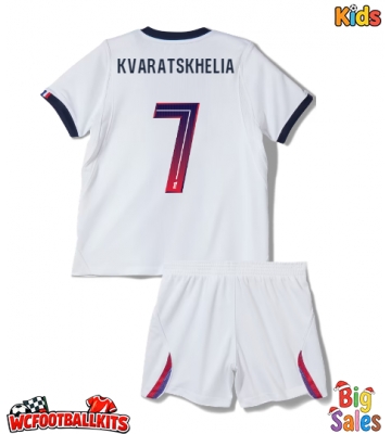 Paris Saint-Germain Khvicha Kvaratskhelia #7 Replica Away Stadium Kit for Kids 2026-27 Short Sleeve (+ pants)
